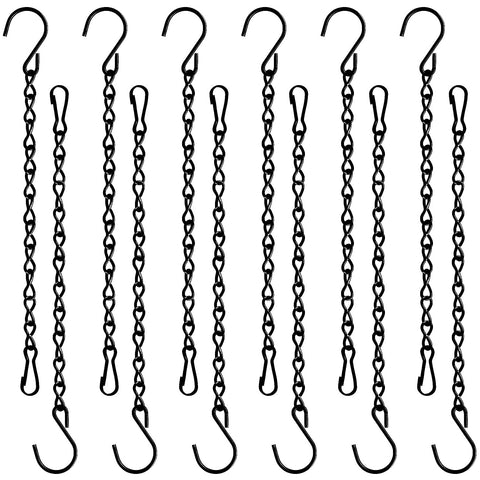 TAORISH bird feeder hanging chain in black iron for outdoor use.