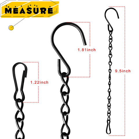 TAORISH planter hanging chain adjusted to different plant heights.