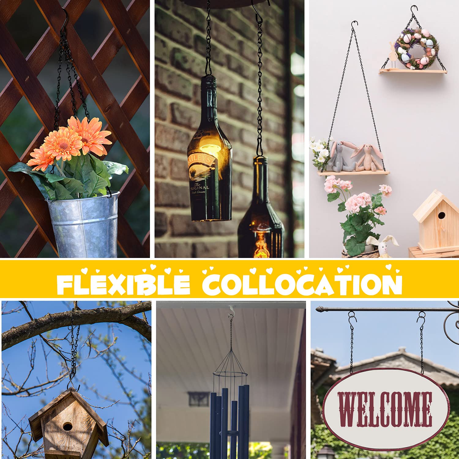 TAORISH wind chime hanging chain supports decorative soundscapes outdoors.