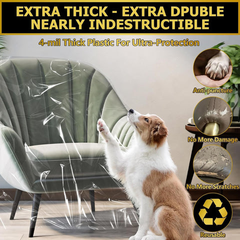 TAOSAMKF dustproof storage bag shielding chairs from dust while stored.