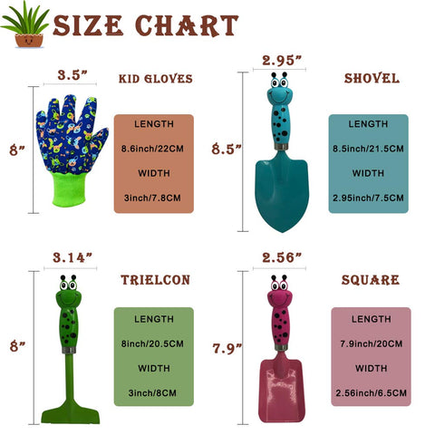 TAOYIO kids fork cartoon design supports gentle soil loosening.