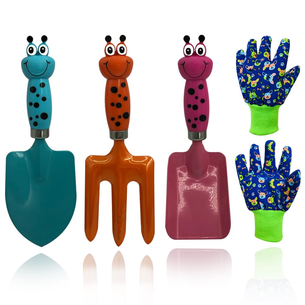 TAOYIO kids trowel cartoon design for safe planting and fun garden time.