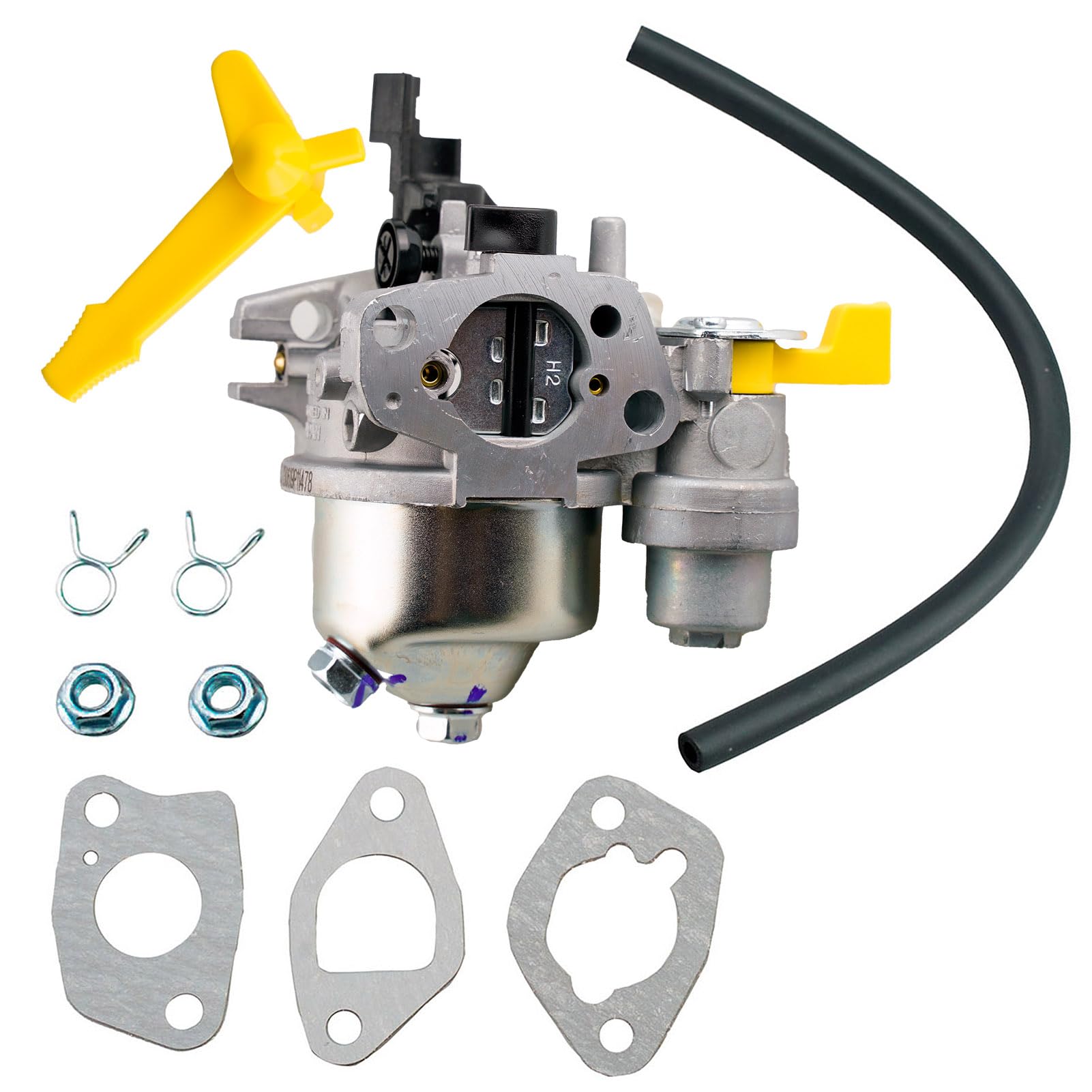 Tapa carburetor Westinghouse WPX3200 outlet view highlights reliable fuel flow.