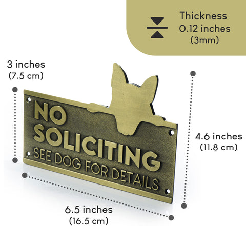 Tapeera easy-installation sign with screws and adhesive.