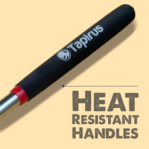 Tapirus carrying bag included for easy transport of roasting sticks.