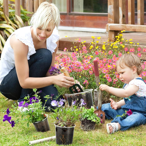 TAQIXI 24-pack nursery pot set for versatile indoor and outdoor gardening.