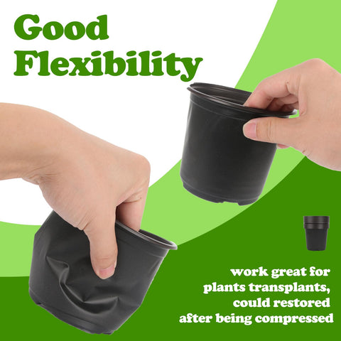 TAQIXI lightweight durable pots are easy to move during transplanting.