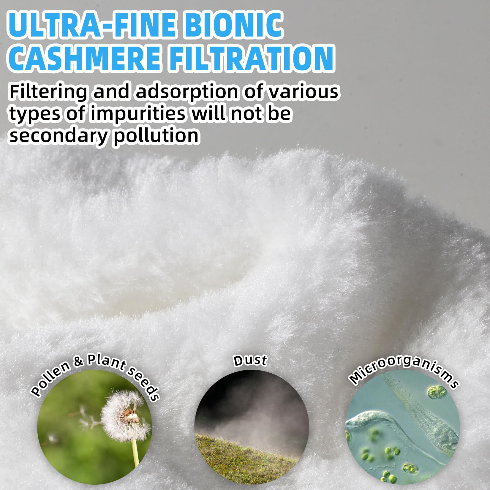 Tararium 400GPH filter interior membrane bag traps impurities.