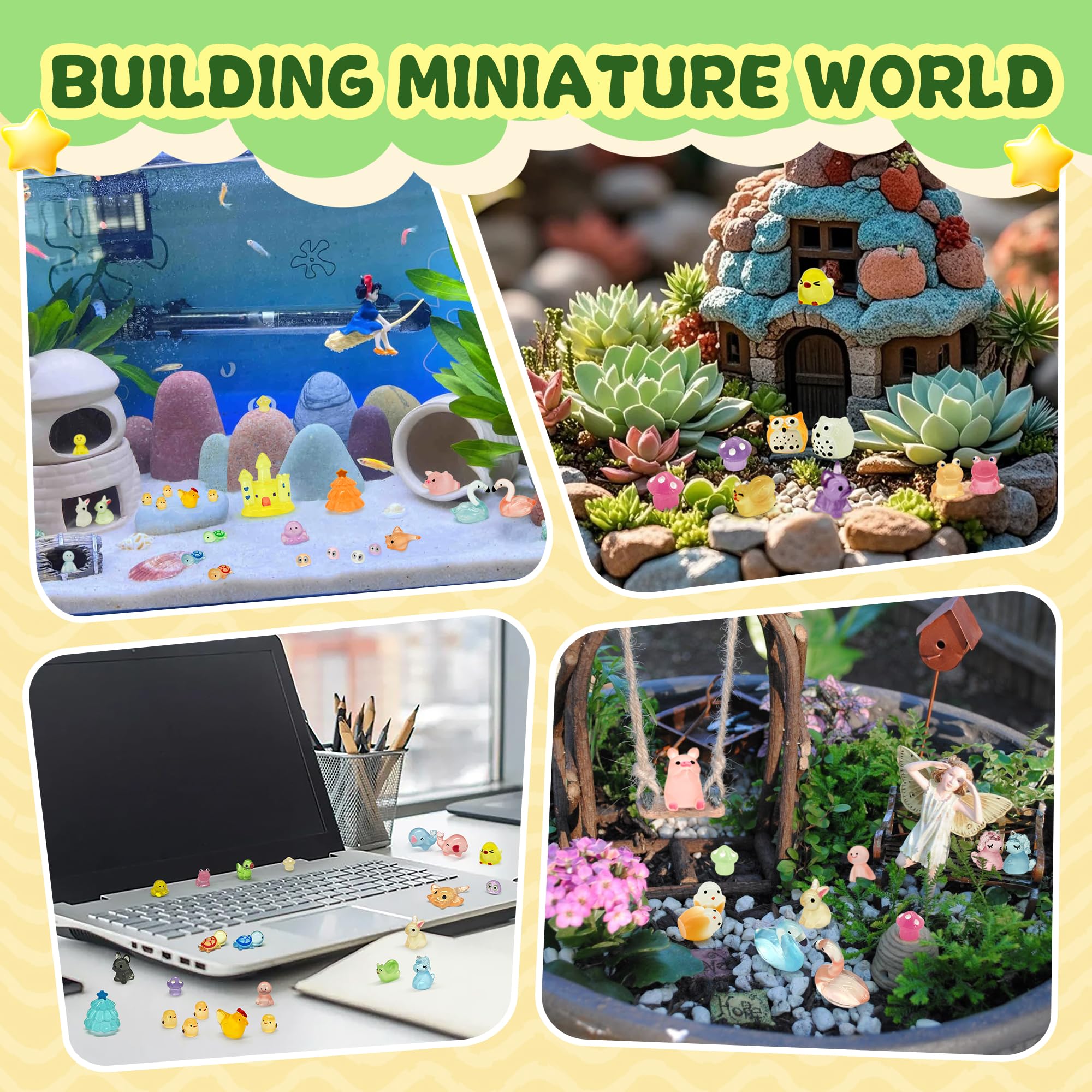 Tardigrade glow mini puppy figurine charming for dollhouses and desks.