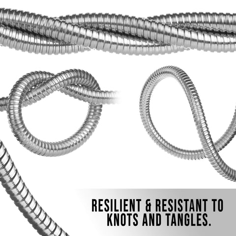Tardigrade Steel Hose flexible metal body negotiates curves without kinks.