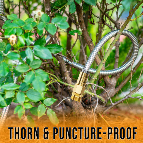 Tardigrade Steel Hose built for outdoor use in any weather and terrain.