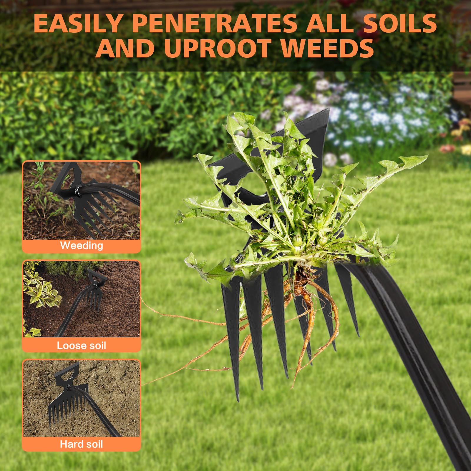Tardiy compact portable design for easy storage and quick garden tasks.