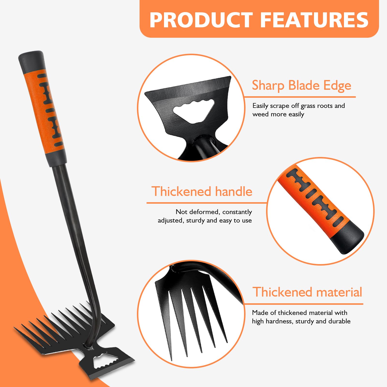 Tardiy manual multifunction weeder ideal for weeds and basic garden tasks.