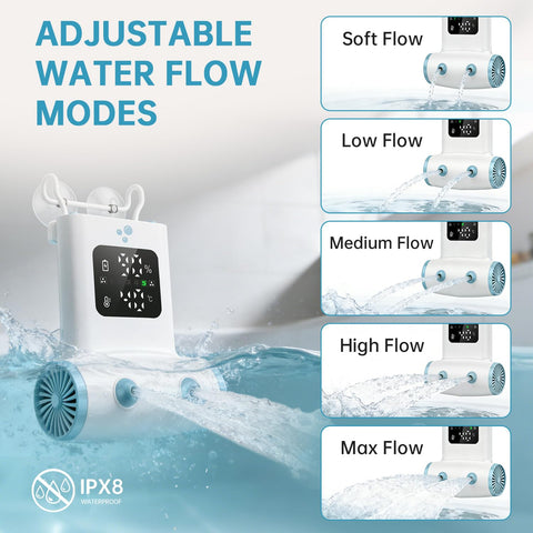 TAREIDEW 13000mAh battery powers cordless spa sessions.