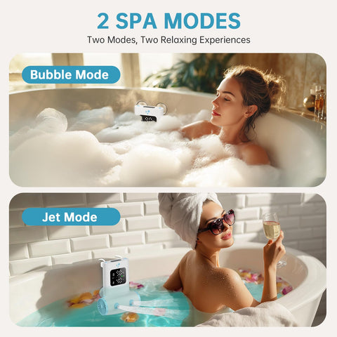TAREIDEW bubble mode creates rich foam for a luxurious soak.