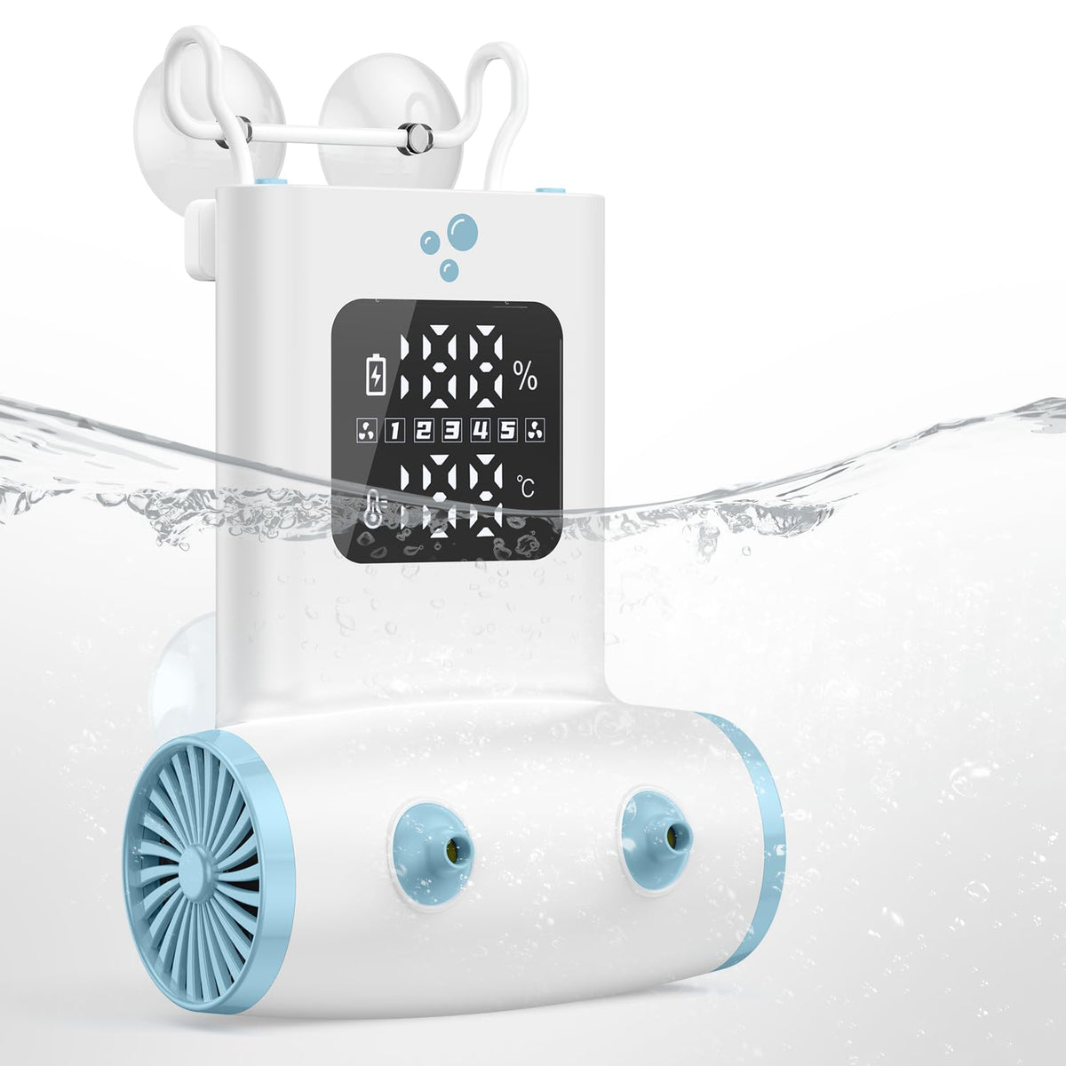 TAREIDEW dual outlet bath jet spa for tub delivers balanced water circulation for a spa feel.