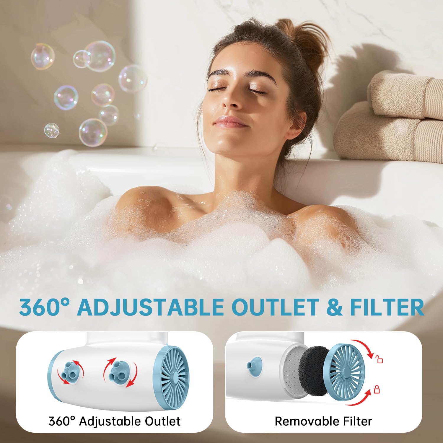 TAREIDEW flexible mounting with suction cups or hooks.