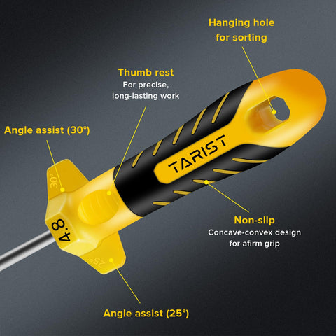 TARIST 5/32 inch round file enhances edge precision on chainsaws.