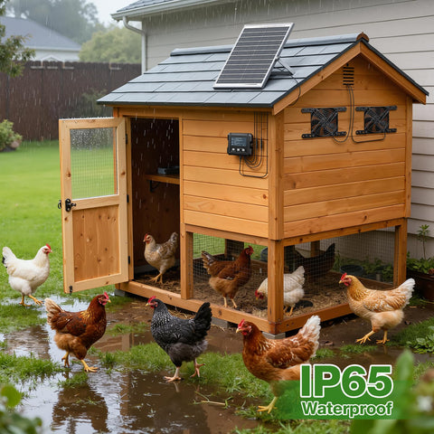 TARKARI off-grid installation in sheds, coops, or greenhouses for fresh air.