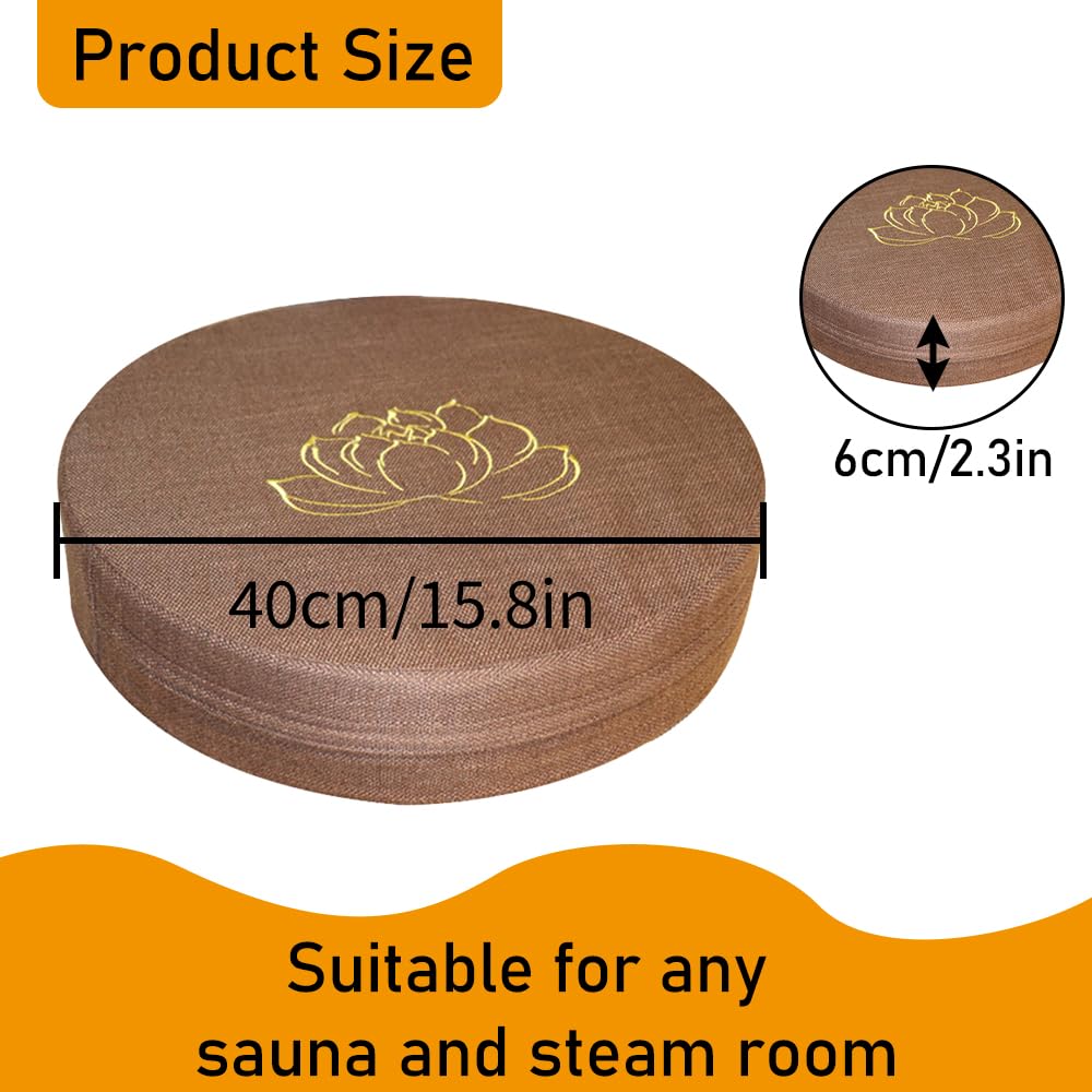 TAROTKIN durable memory foam core supports longer sauna use