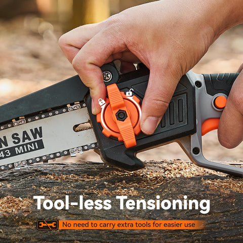 TaskStar 2-in-1 automatic oiling keeps the chain lubricated.