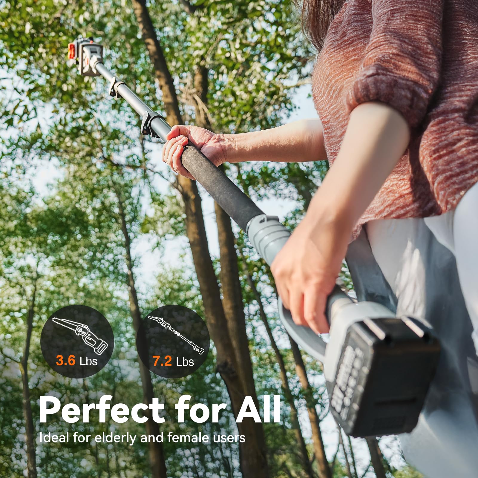 TaskStar 2-in-1 lightweight, well-balanced design reduces fatigue.