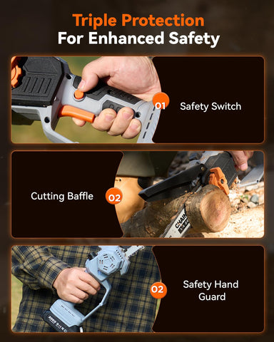 Safety lock and guard on TaskStar for beginner-friendly operation