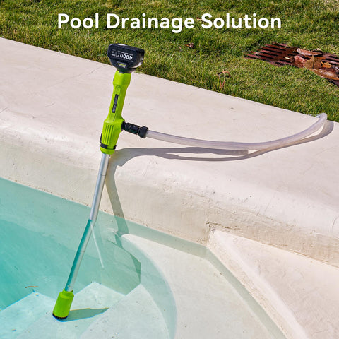 TaskStar cordless stick pump features a simple one-button start for effortless use.