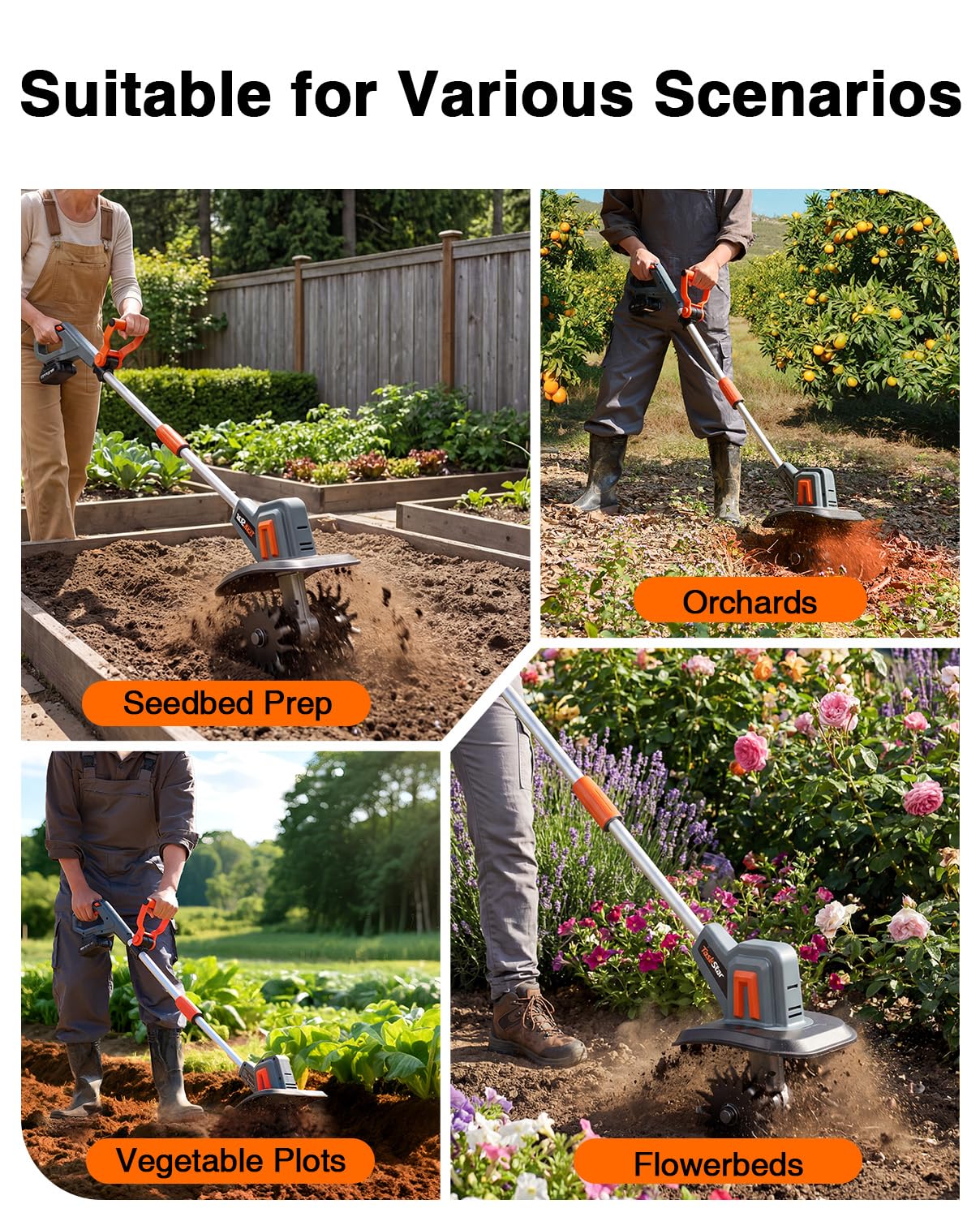 TaskStar durable construction supports long-term garden use and regular cultivation.