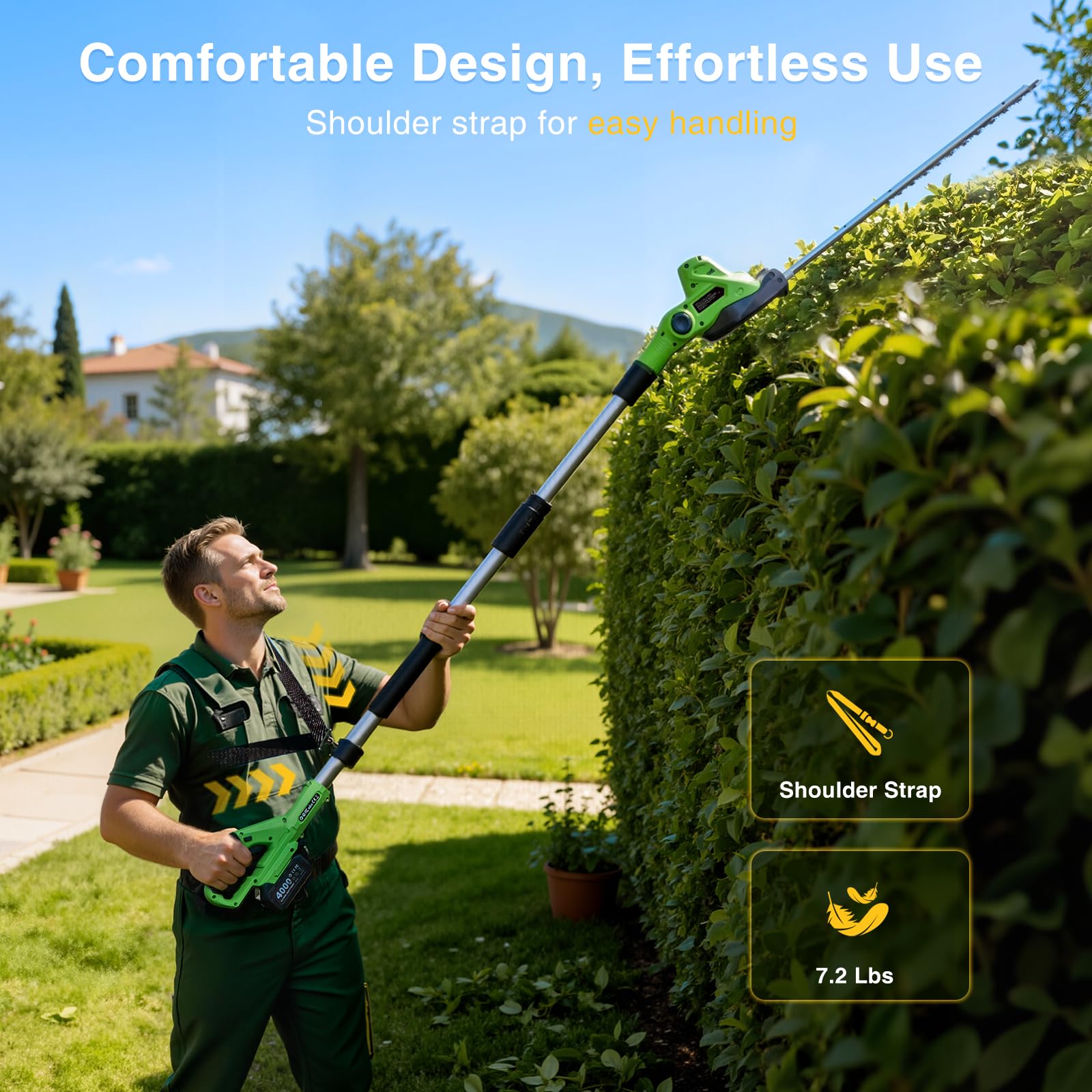 TaskStar fast charging in 1 hour keeps you trimming longer