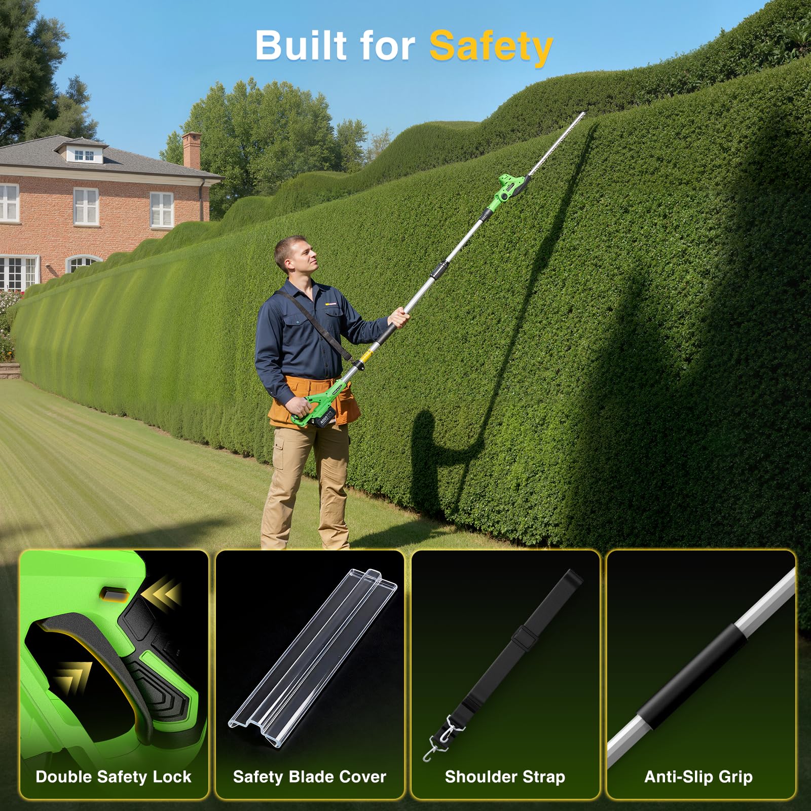 TaskStar comfortable shoulder strap reduces arm fatigue