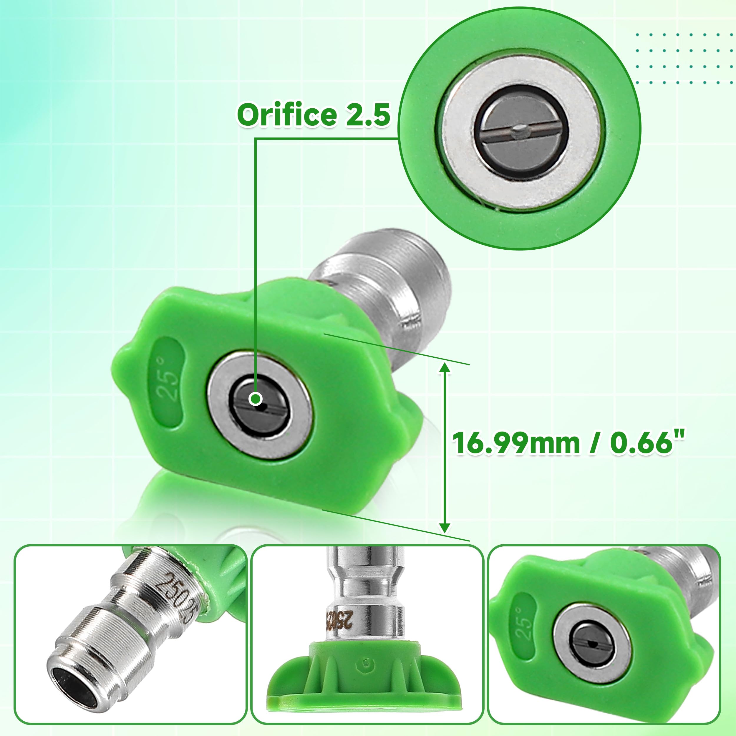 Close-up of TasuoX nozzle tip showing stainless steel build