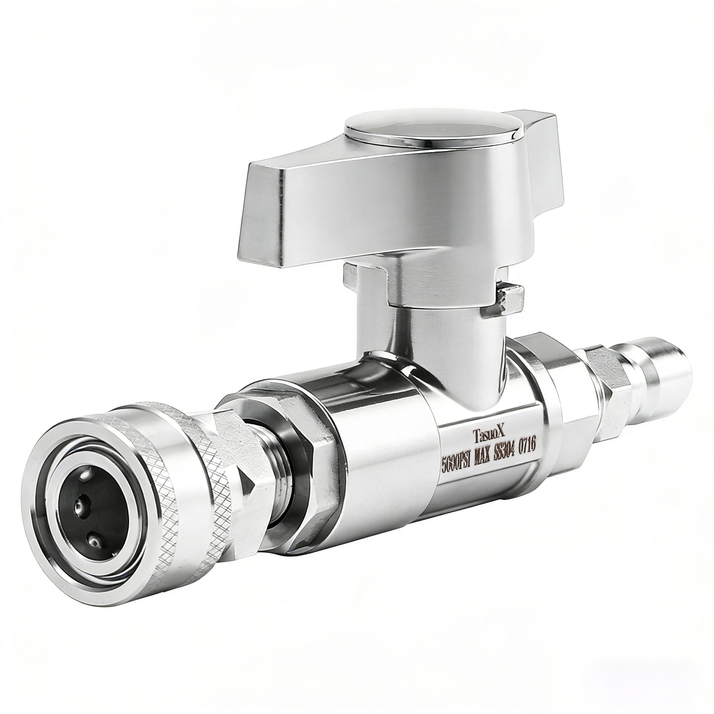 Tasuo-X ball valve with quick-connect for fast setup and reliable flow control.