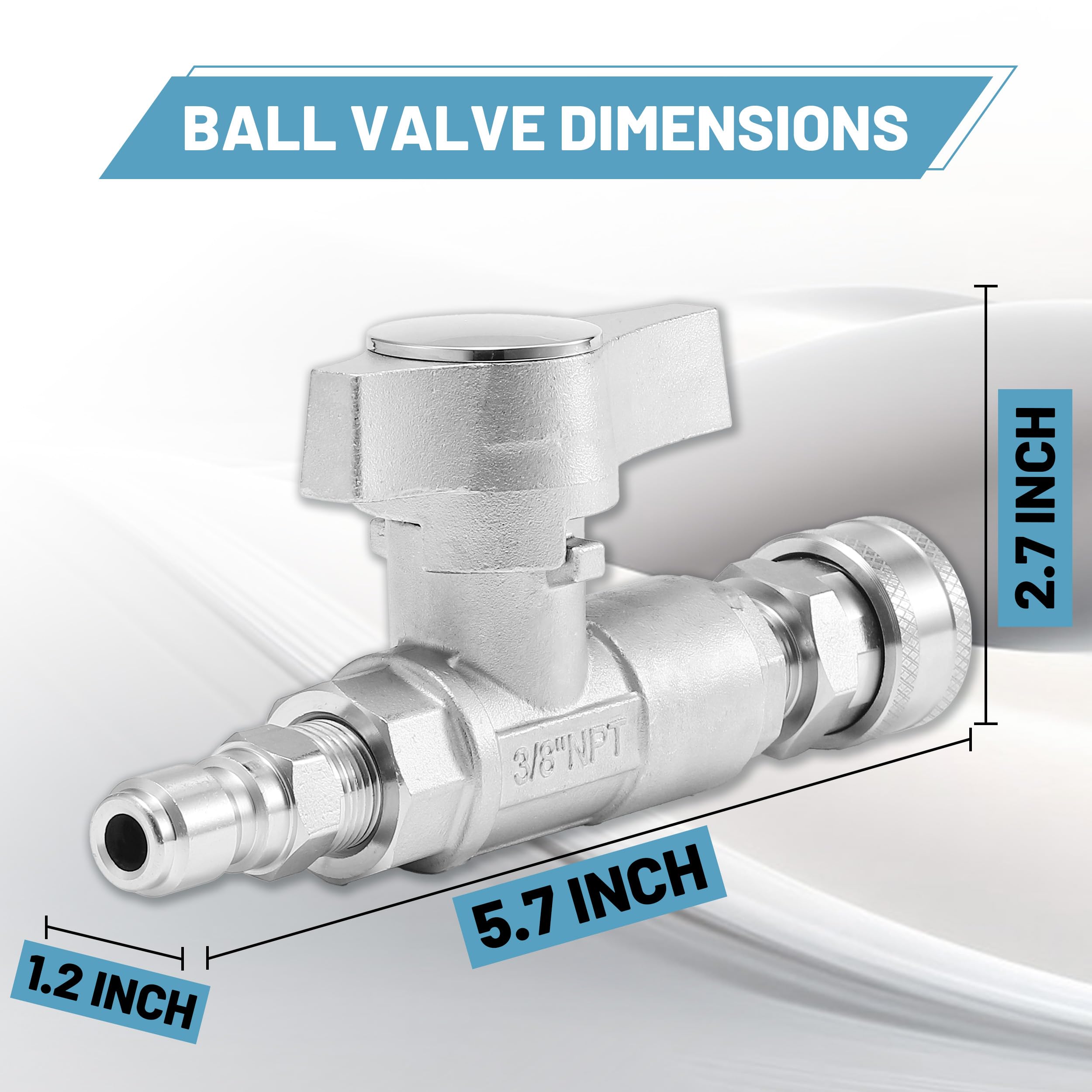 Tasuo-X complete professional valve kit for versatile cleaning tasks.