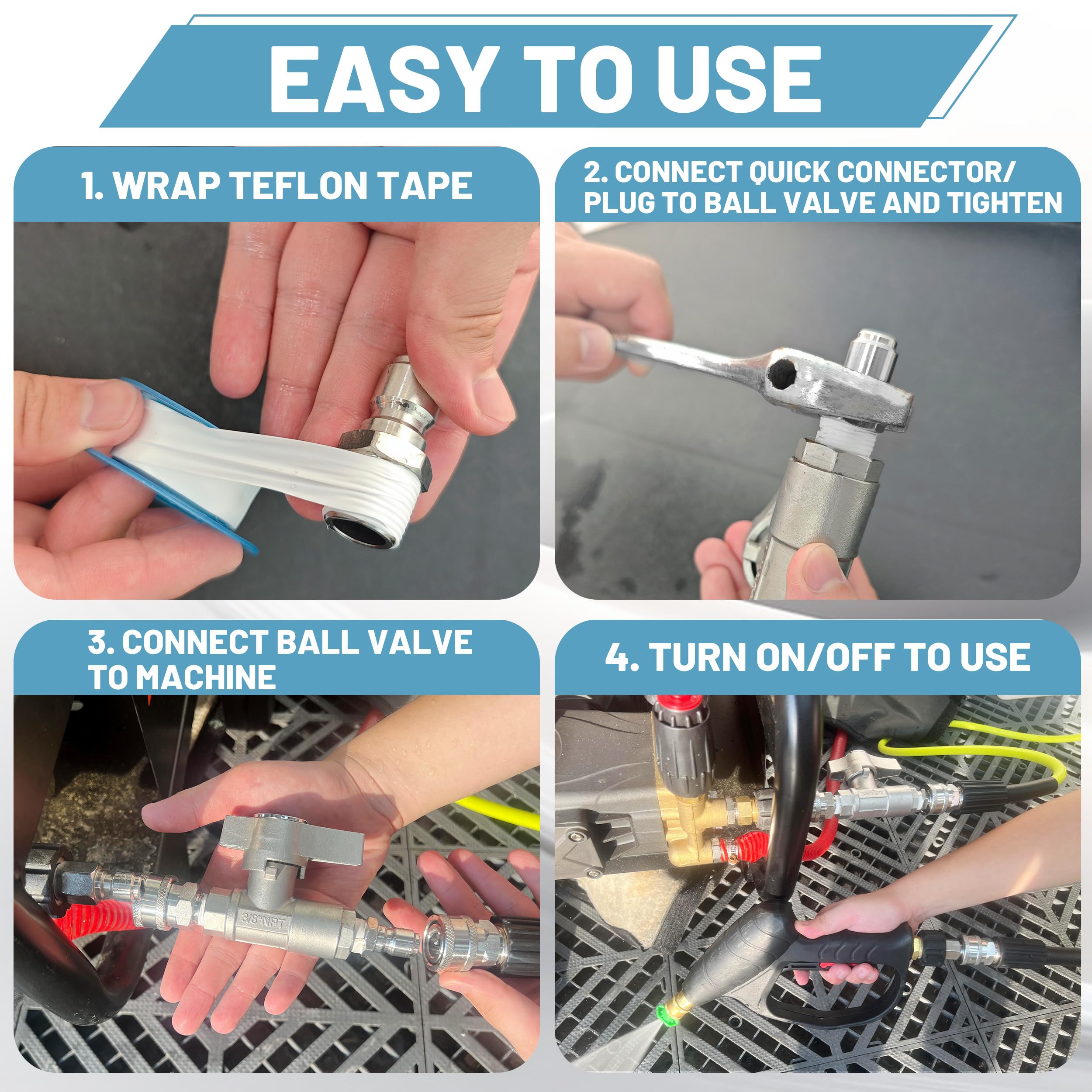 Tasuo-X flow-control lever enables rapid shut-off.