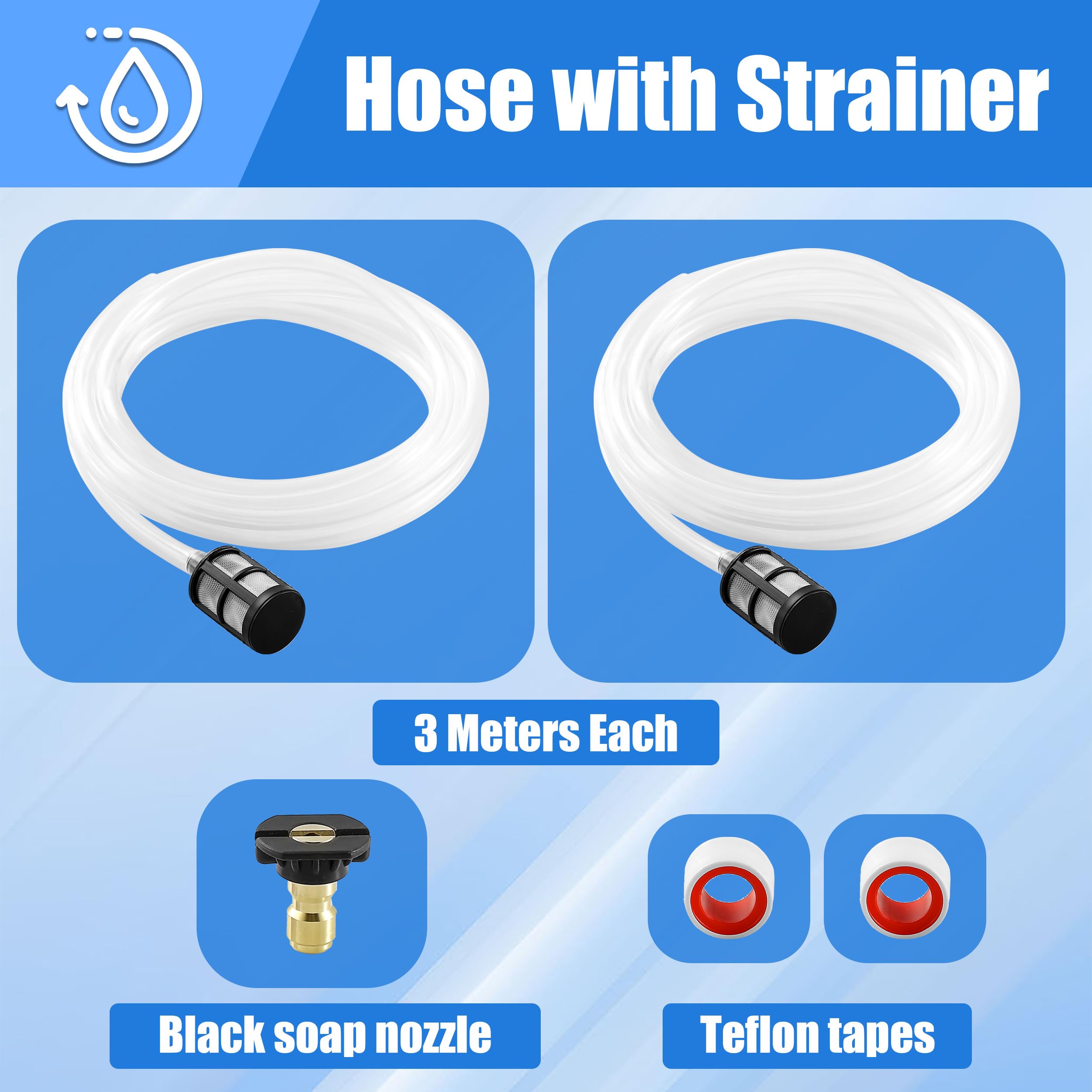 TasuoX injector with siphon tubes immersed in cleaner solution.