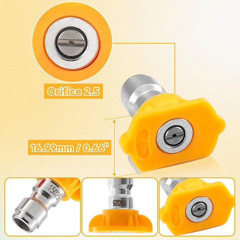 Tasuox stainless steel nozzle body resists wear under high pressure.