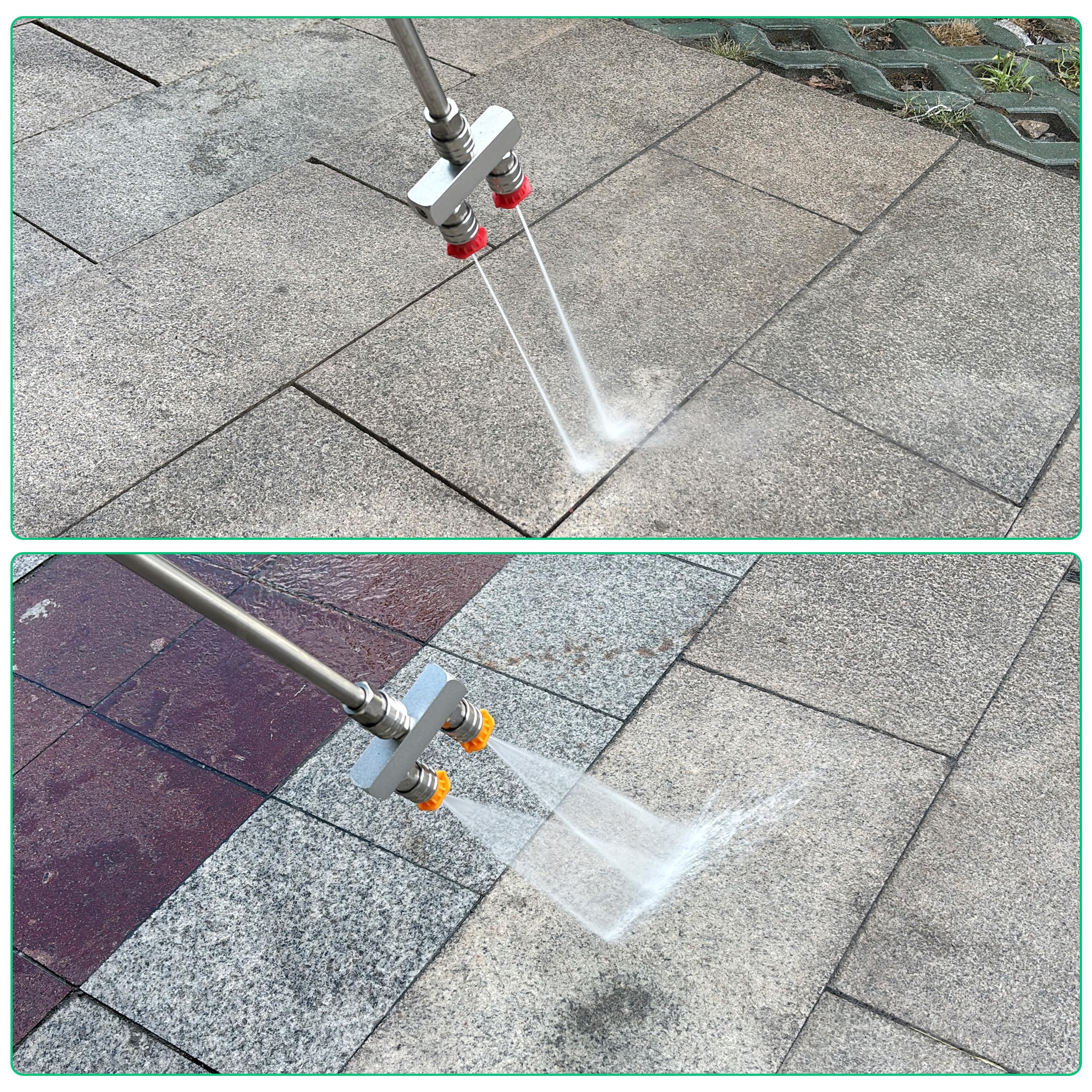 TasuoX 15deg yellow tip for mid-range cleaning effectiveness.