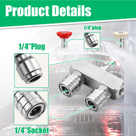 TasuoX 25deg green tip for thorough vehicle washing.