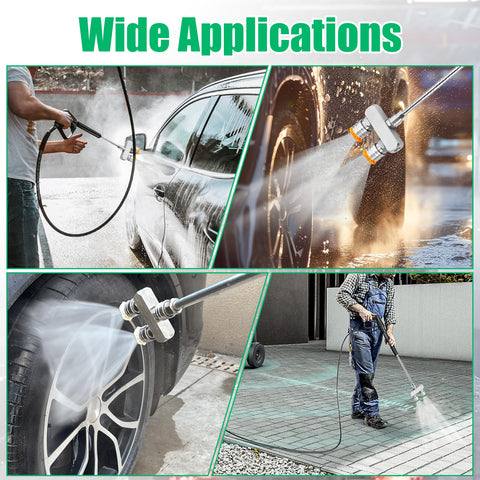 TasuoX 40deg white tip for large-area rinsing and surfaces.