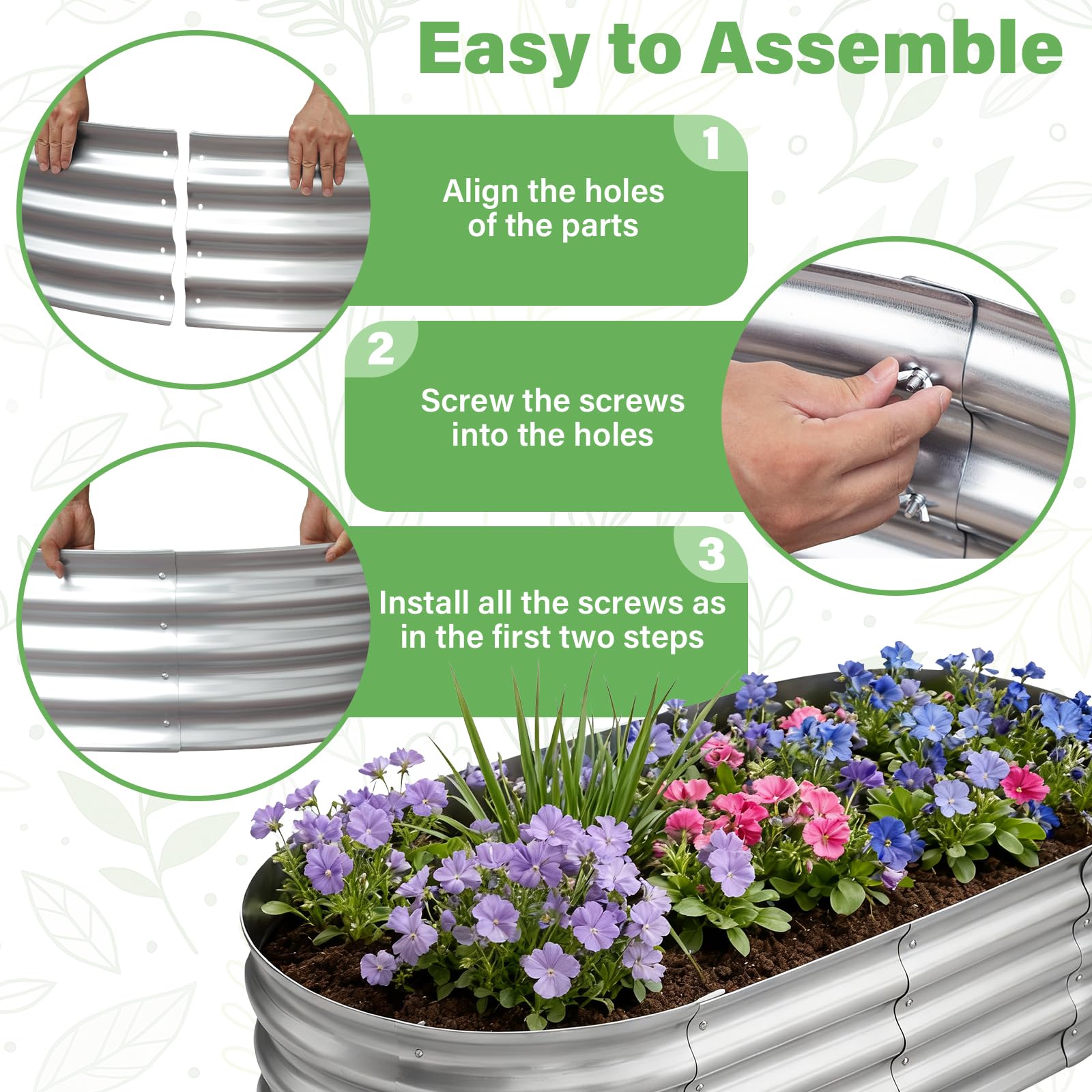 TATAANTY 7 cubic feet soil capacity supports a vibrant mix of vegetables and herbs.