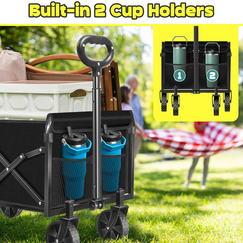 TATAANTY collapsible wagon stored neatly in a car trunk or closet.