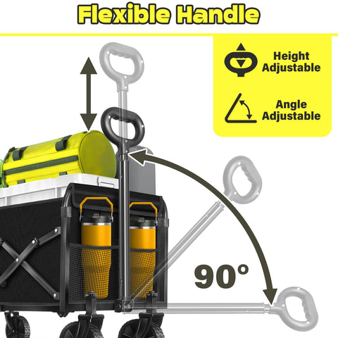 TATAANTY collapsible wagon used for camping, groceries, and beach trips.