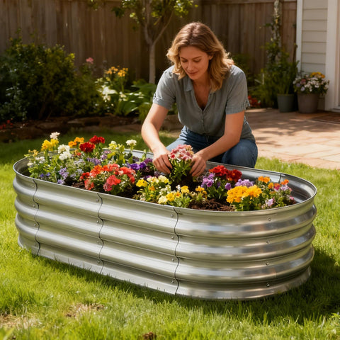 TATAANTY 2-pack kit enables quick gardening with easy setup and placement.