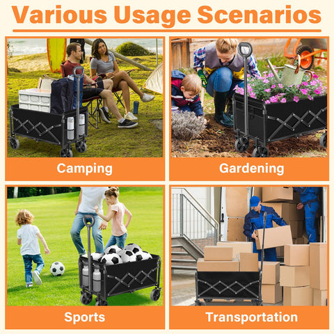 TATAANTY versatile wagon for camping, picnics, beach days, and shopping.