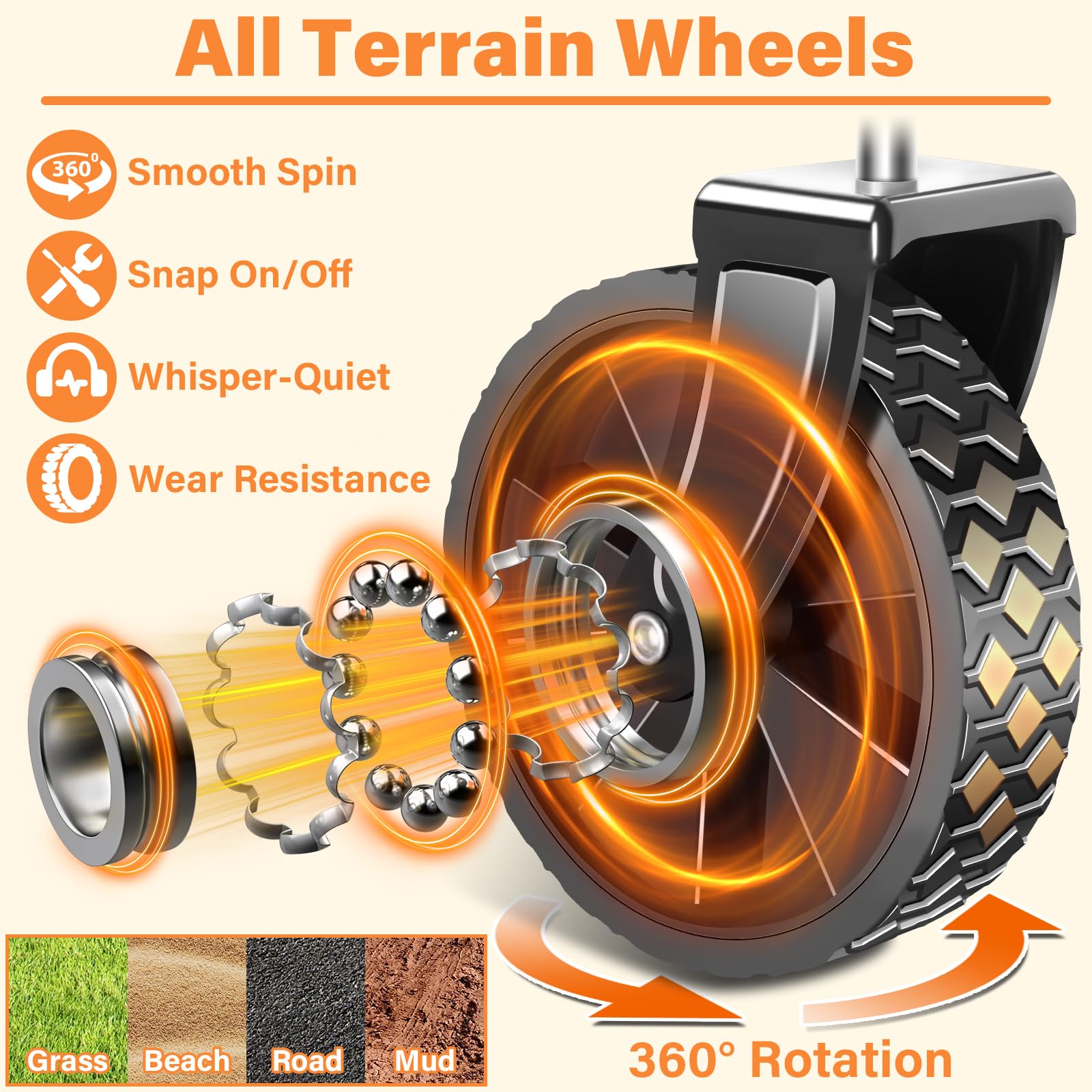 TATAANTY wagon carries up to 360 lbs of gear while staying portable.