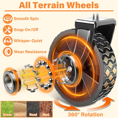 TATAANTY wagon carries up to 360 lbs of gear while staying portable.