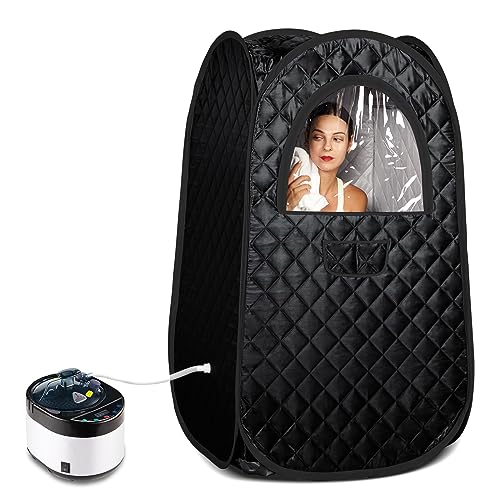 TaTalife portable sauna steamer in use for quick at-home relaxation.