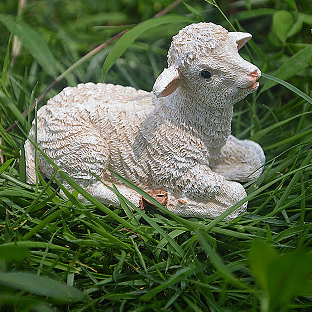 TATEELY dollhouse mini sheep panda decor for shelves