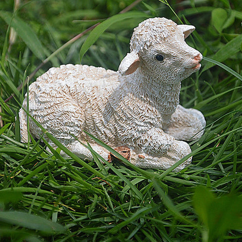 TATEELY dollhouse mini sheep panda decor for shelves